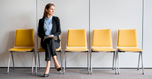 Candidate waiting for interview