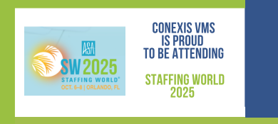 Conexis VMS attending Staffing World 2025