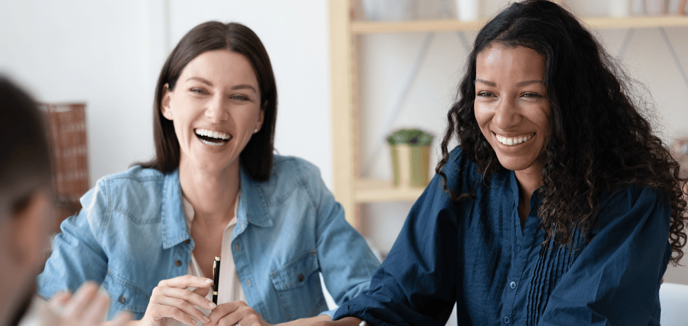 Happy workers